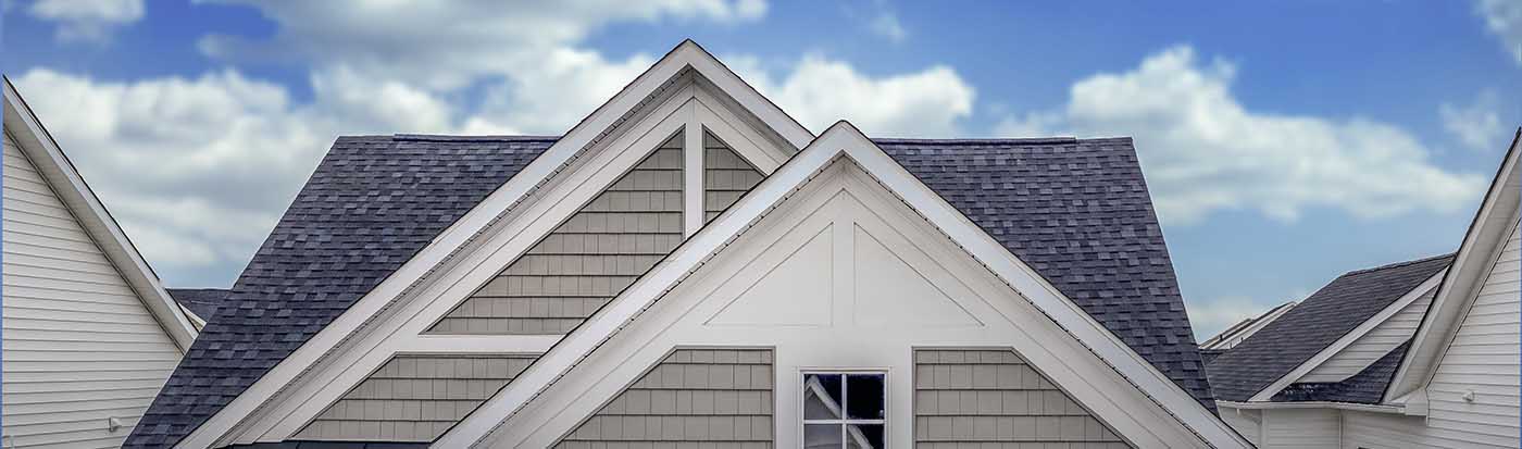 Exterior of a house seen during a home inspection